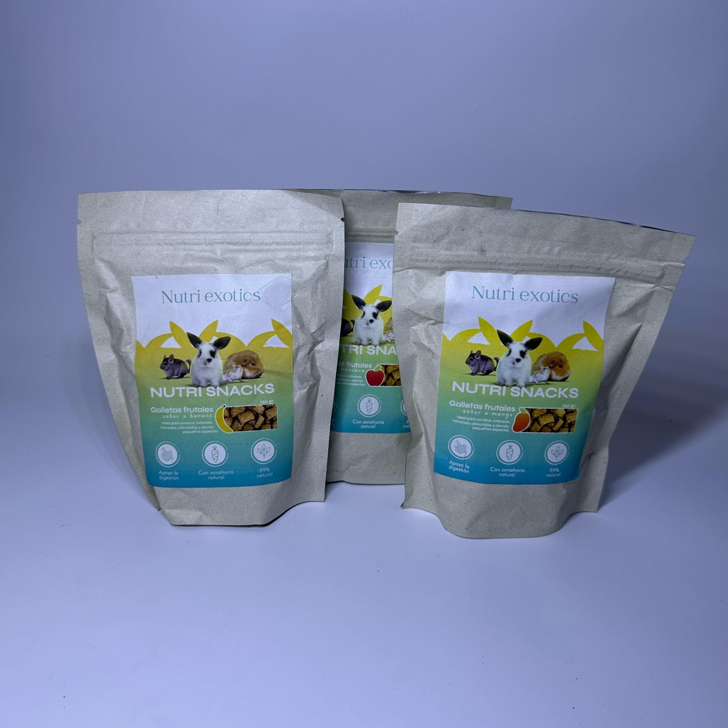 NUTRI EXOTICS SNACKS PARA ROEDORES 120GR