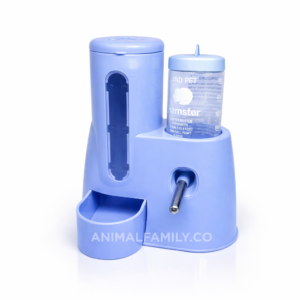 DISPENSADOR DE ALIMENTO CON BEBEDERO PARA ROEDORES