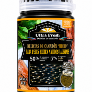 ALIMENTO PARA ALEVINES DELICIAS DE CAMARON ULTRA FRESH 20GR